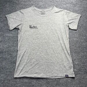 Patagonia Capilene Cool Daily Mens Medium Gray Big Wind River Fly Fishing Shirt